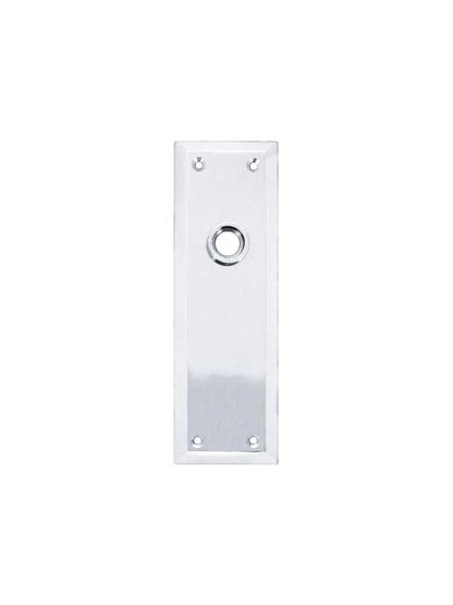 New York Forged-Brass Back Plate in Polished Chrome.